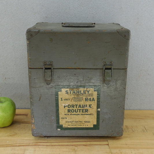 Vtg. Stanley Carter USA Wood Router Tool Case Box R4A Portable Router