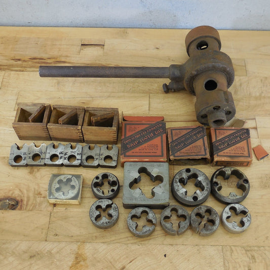 Estate Misc. Lot Pipe Threading Tool Dies Rigid Nye Armstrong 1/2" 3/8"