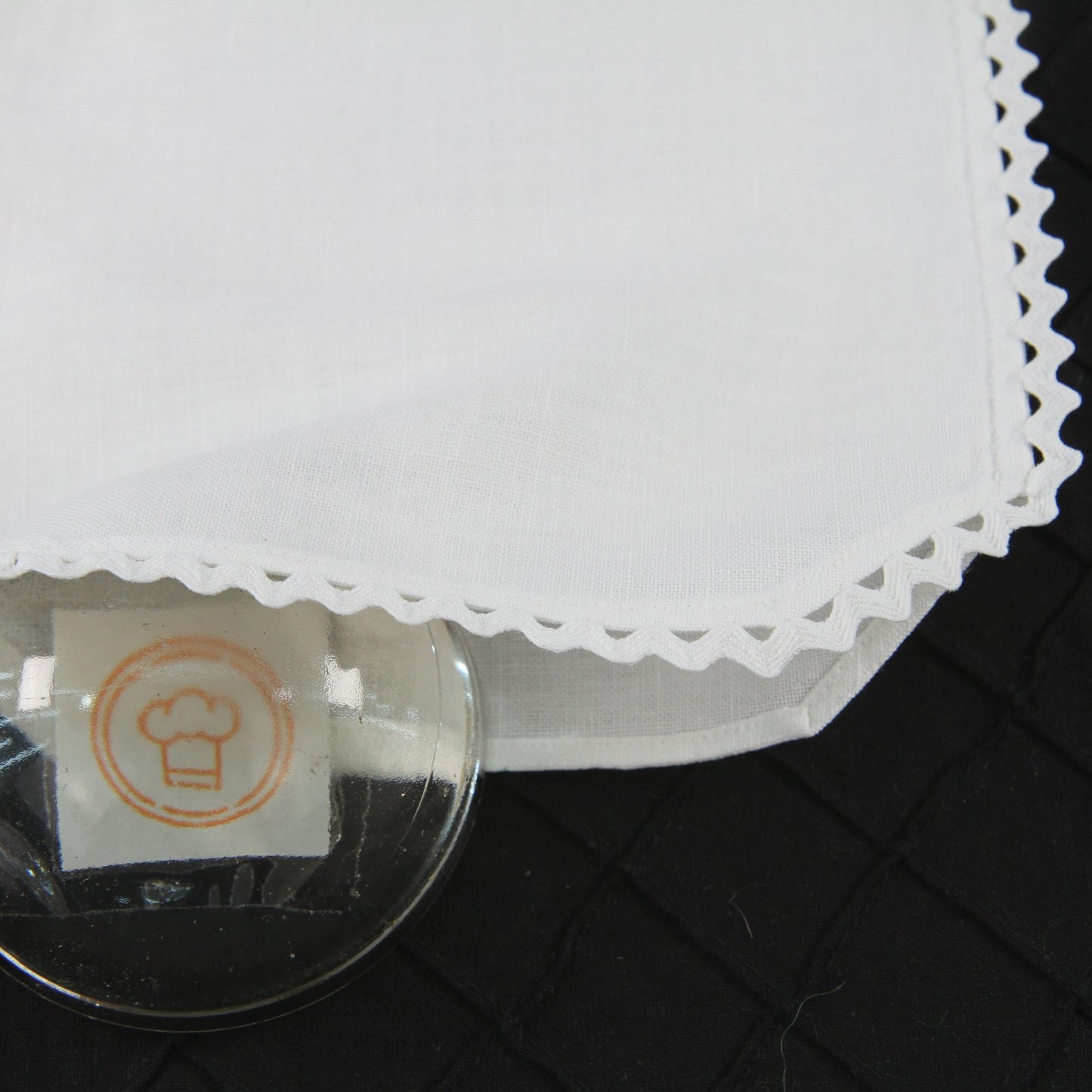 Collection Set of 4 Treasure Linen/Cotton Bags Rick Rack Trim