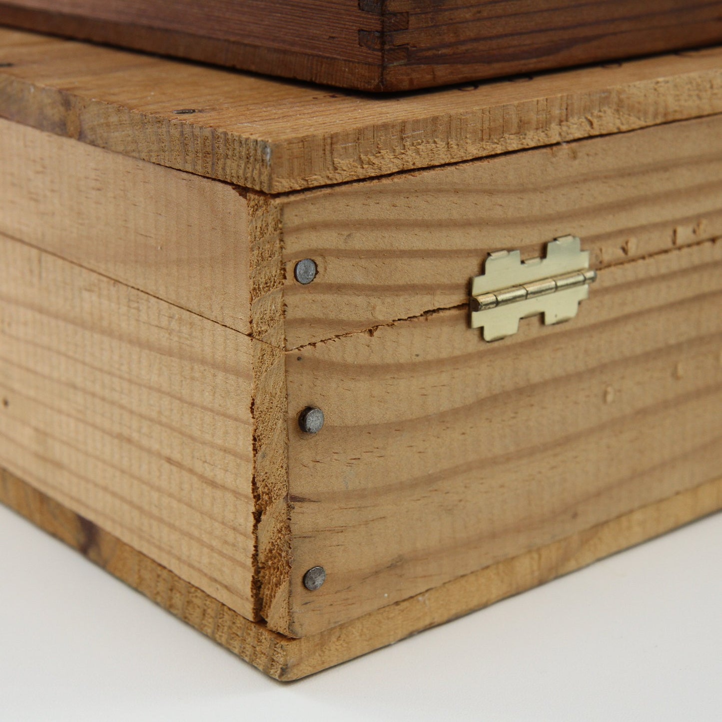 Lot of Four Wood Wine Cigar Boxes for Crafts and Decor