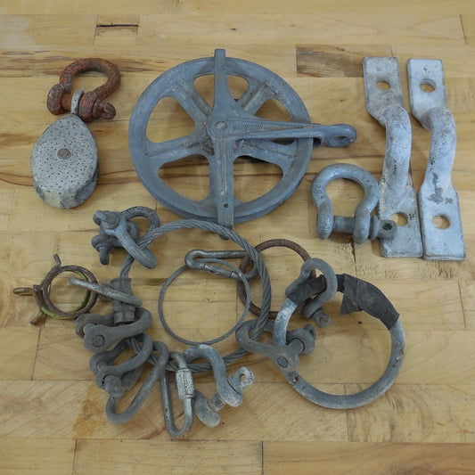 Estate Lot Galvanized Shackles Pulleys Stays Etc.