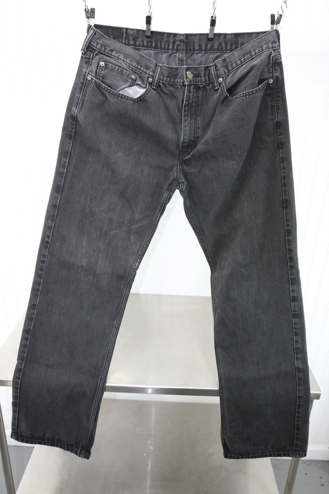 Levi Mens Black Jeans 38 X 34 Two Pair
