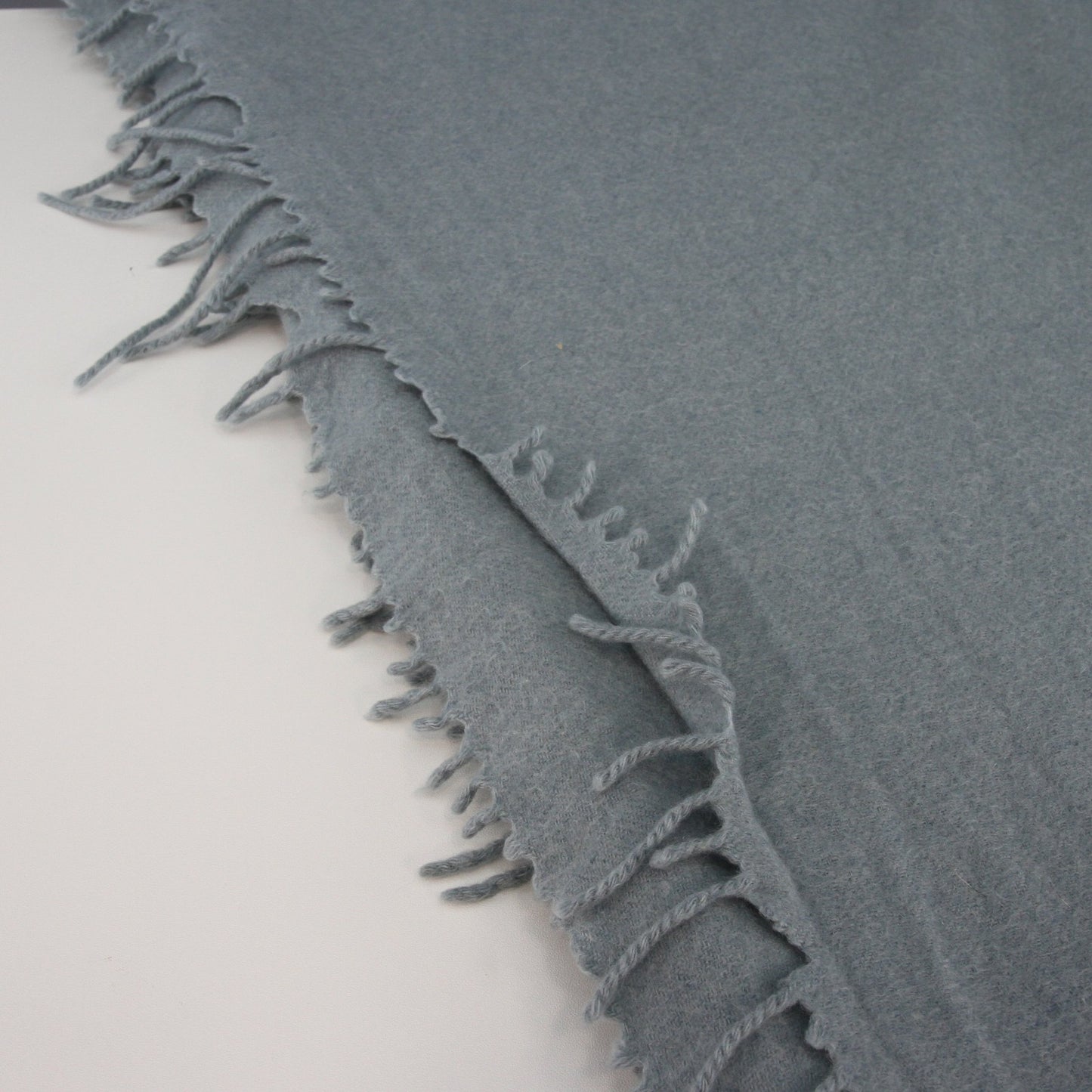 A&R 100% Cashmere Fringed Throw Wrap 49W X 62L for Outdoor Wear, Craft, Reuse