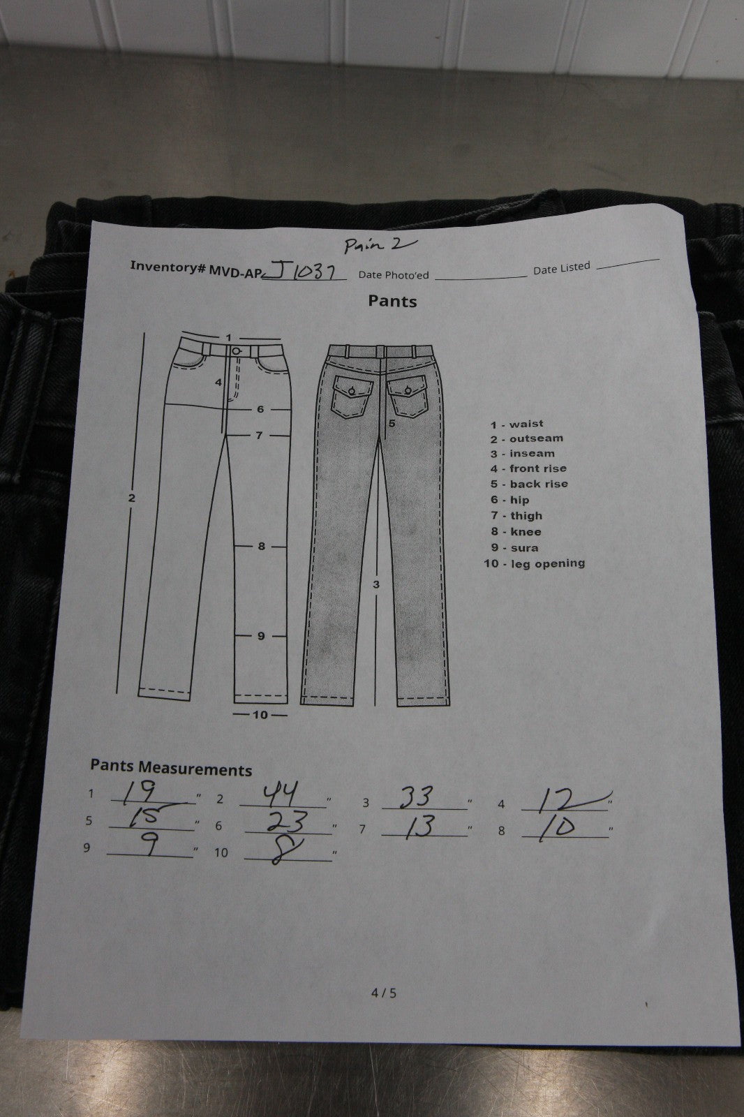 Levi Mens Black Jeans 38 X 34 Two Pair
