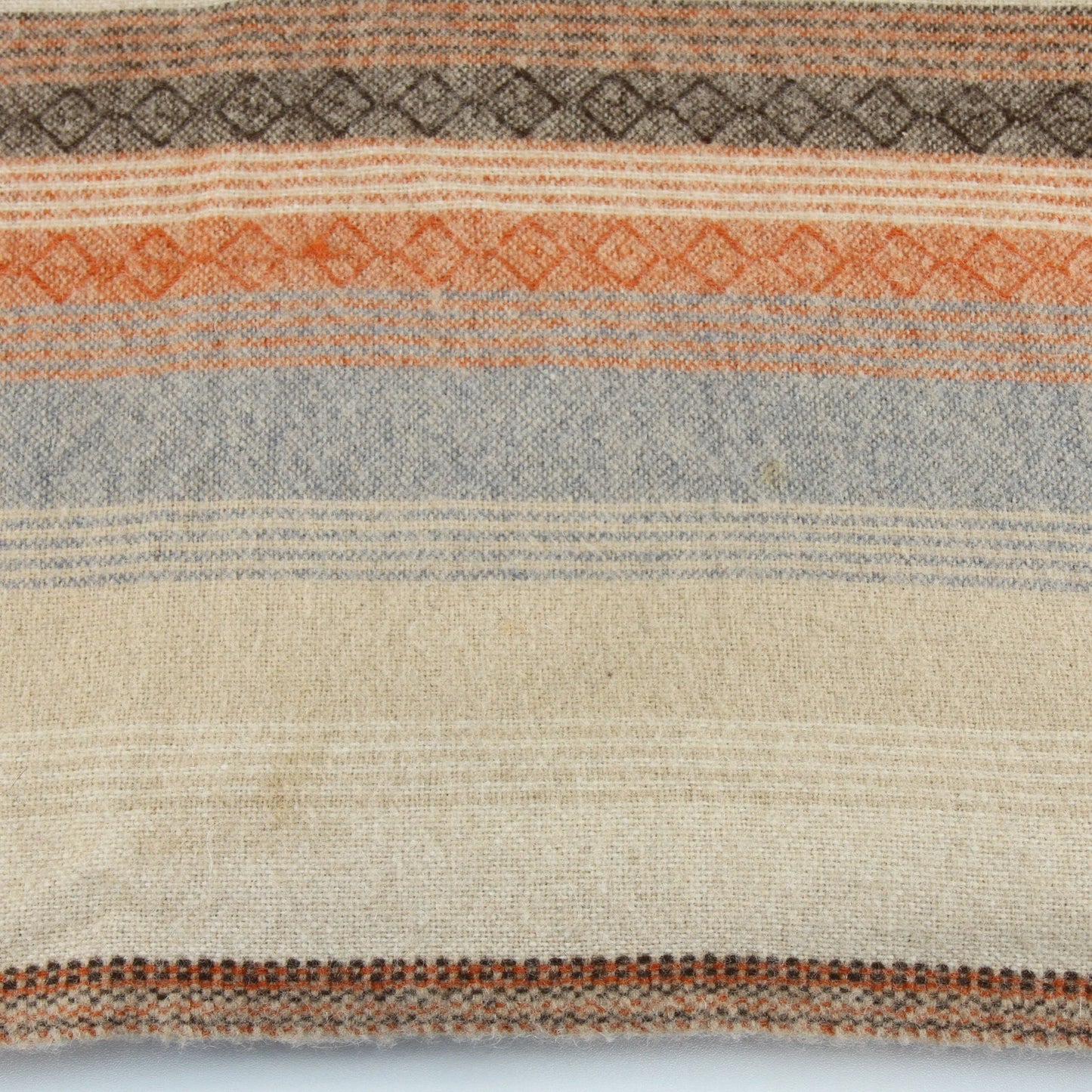 Vintage Faribo Senica Southwest Design Fringed Wool Afghan Throw 52" X 54"