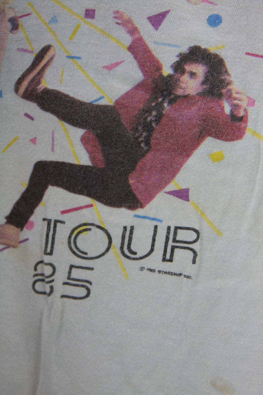 Vintage "Roadie" Starship 1985 Tour Tee Shirt, Large