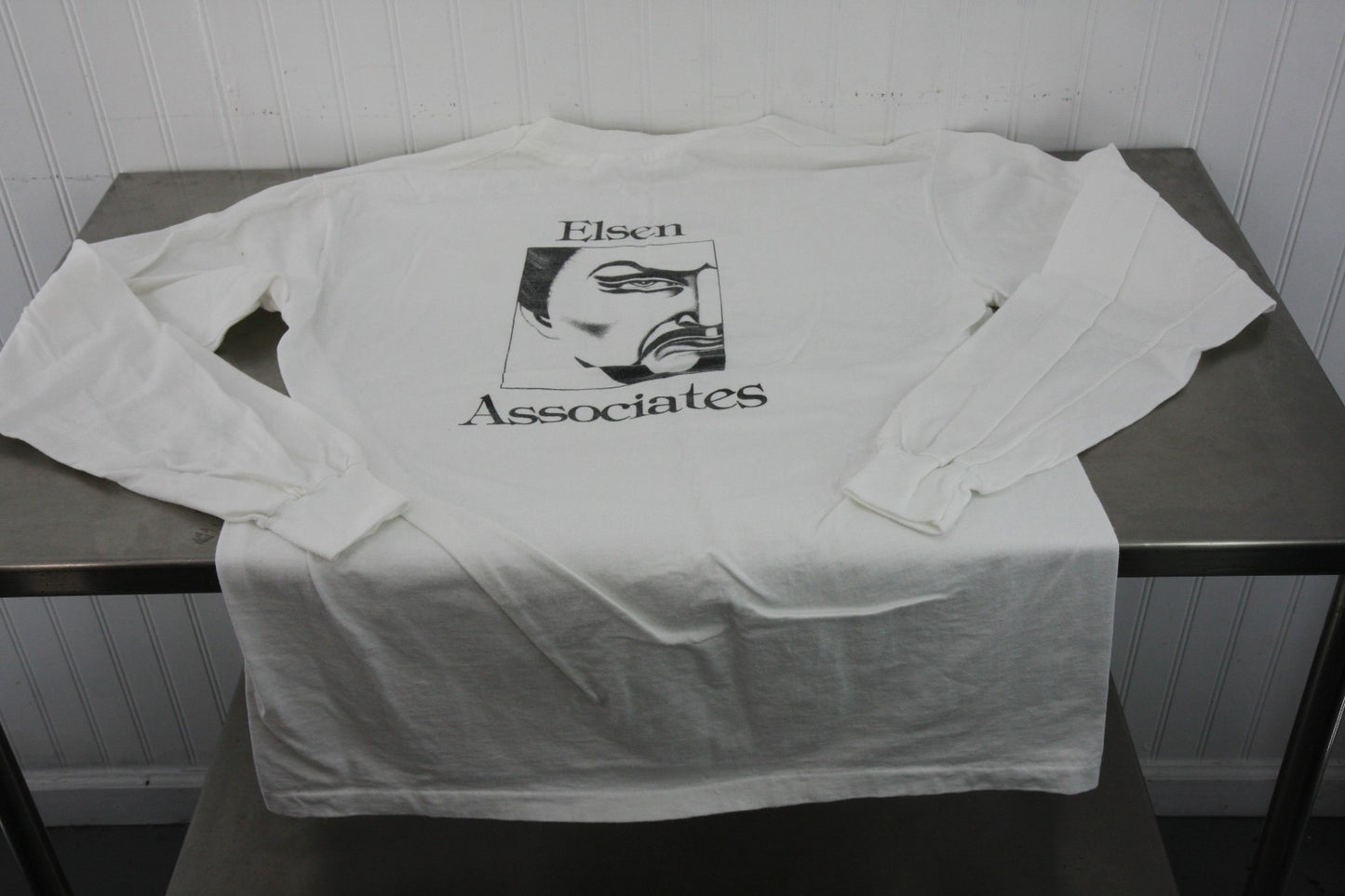 Two Vintage Elsen Associates Stagehand Promo Long Sleeve Shirts Theatre Stage
