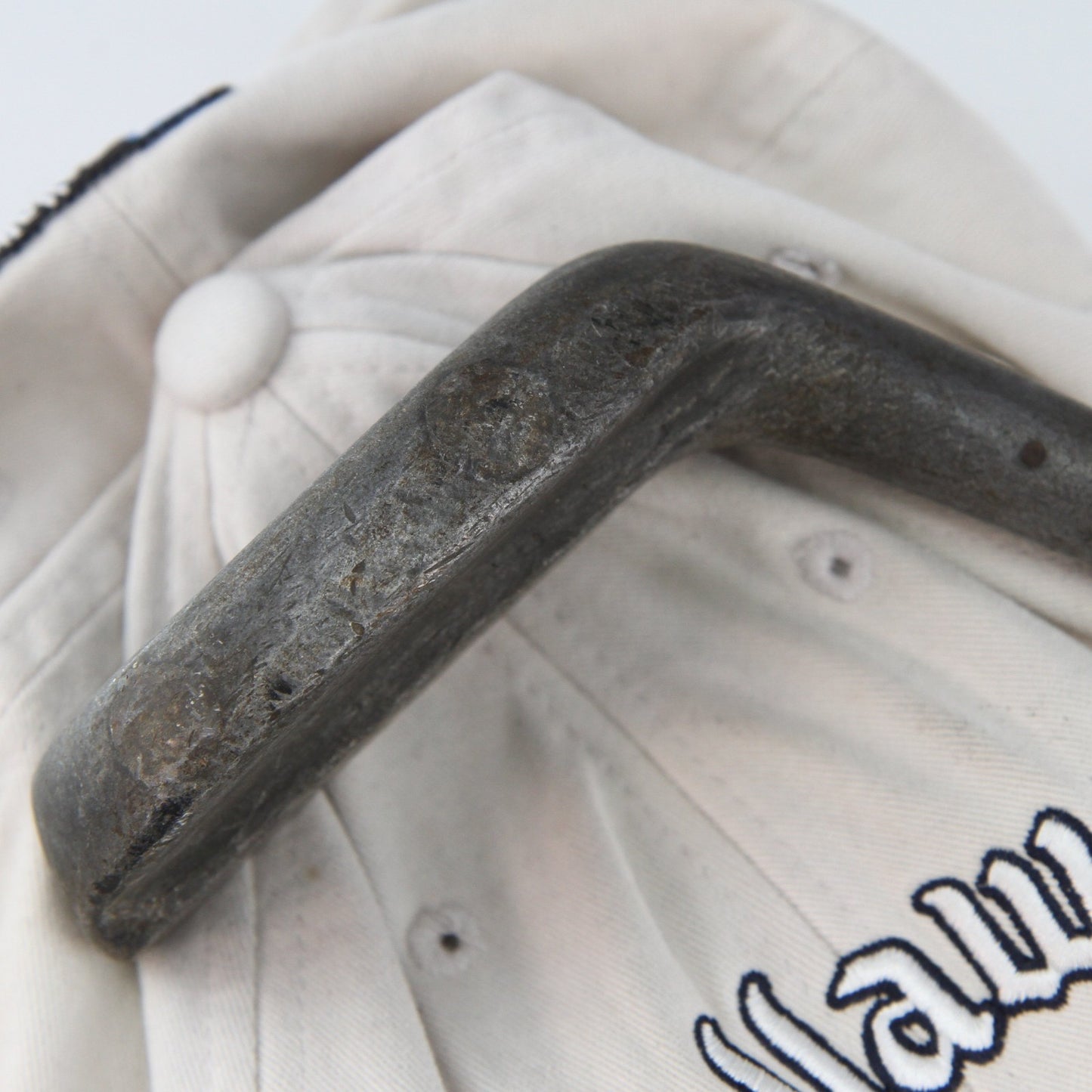 Vintage New Mills Ray Putter Hickory Shaft Alumunium Mallet RH