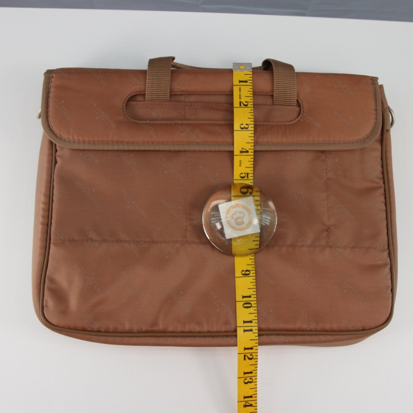 US Luggage New York Rolling Briefcase Suitcase With Laptop Sleeve Sholder Strap