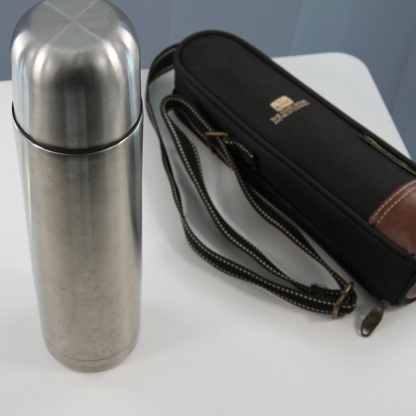 Picnic at Ascot Vacuum Bottle With Carrier State Bank and Trust Company