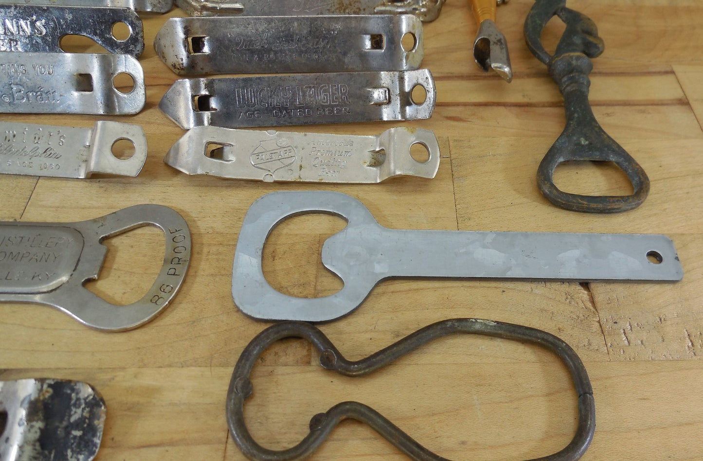 Misc. Lot Can Bottle Openers Beer Sterling Early Times Schmidts Falstaff Lucky