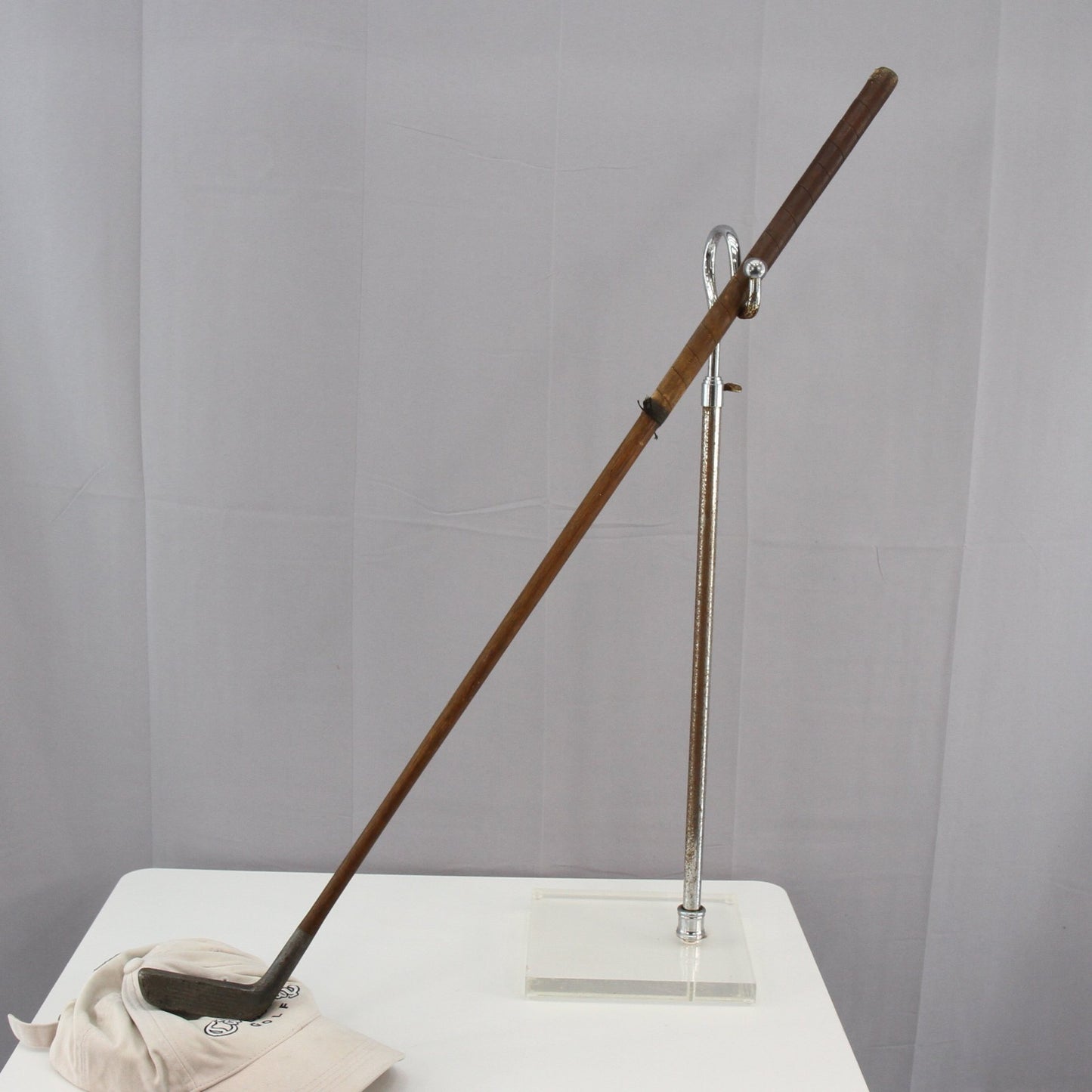 Vintage New Mills Ray Putter Hickory Shaft Alumunium Mallet RH
