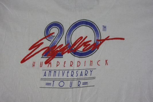 Vintage Englebert Humperdinck 20th Anniversary Tour Tee Shirt XL
