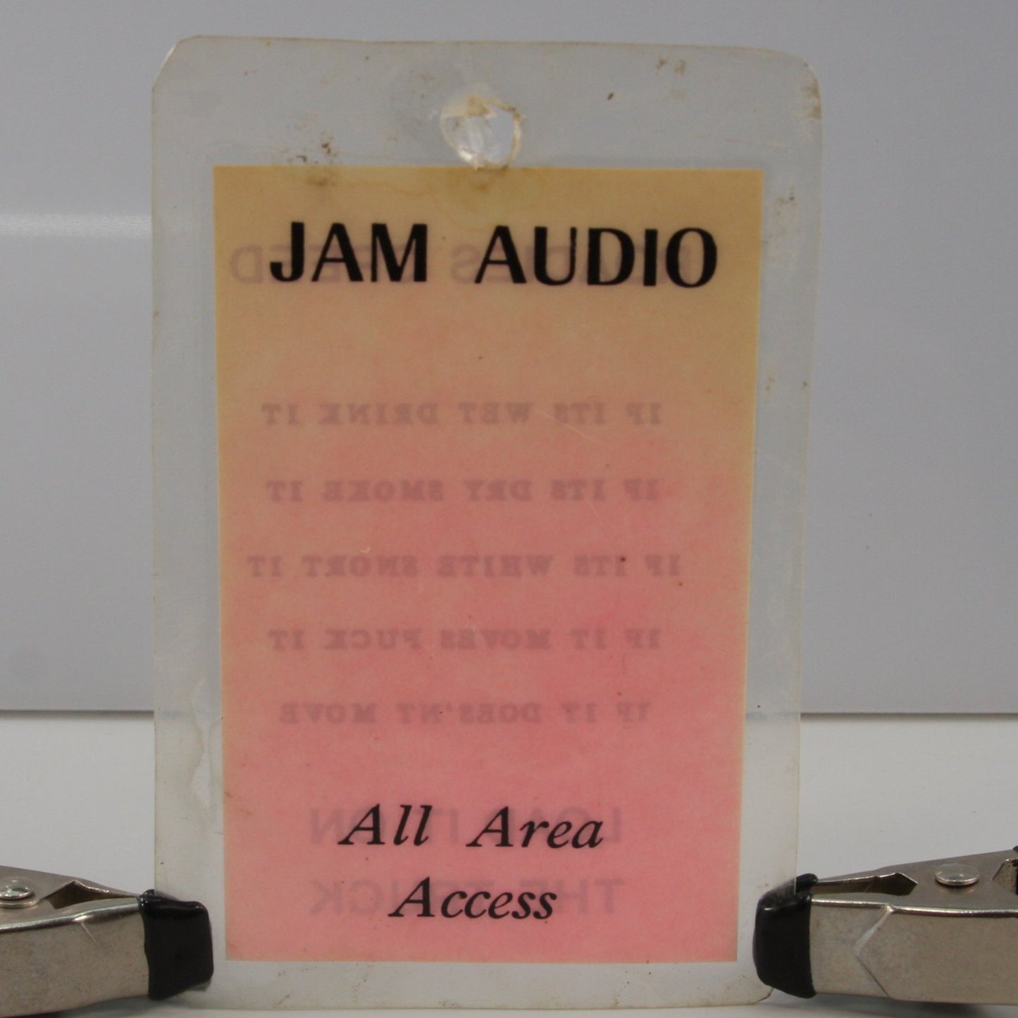 Stagehand Jam Audio All Area Access Pass Roadies Creed On Backside