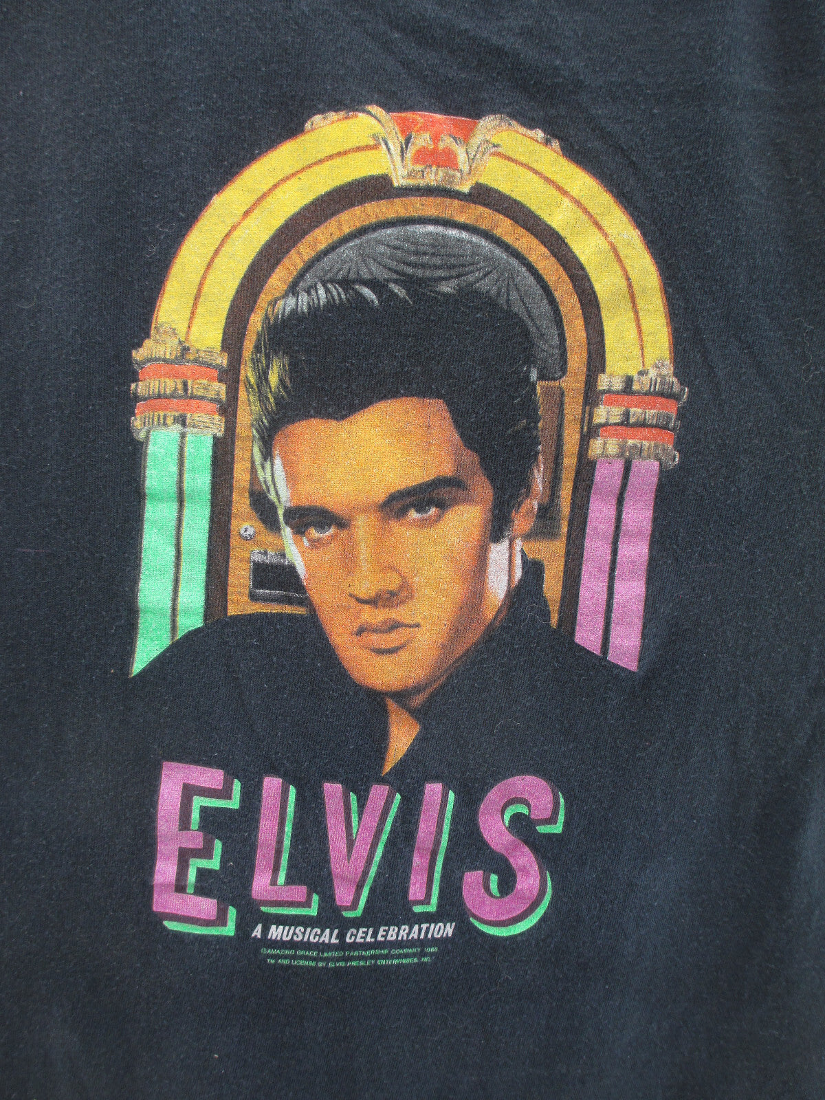 Vintage Tee Shirt Elvis A Musical Celebration 1988 Tour Large