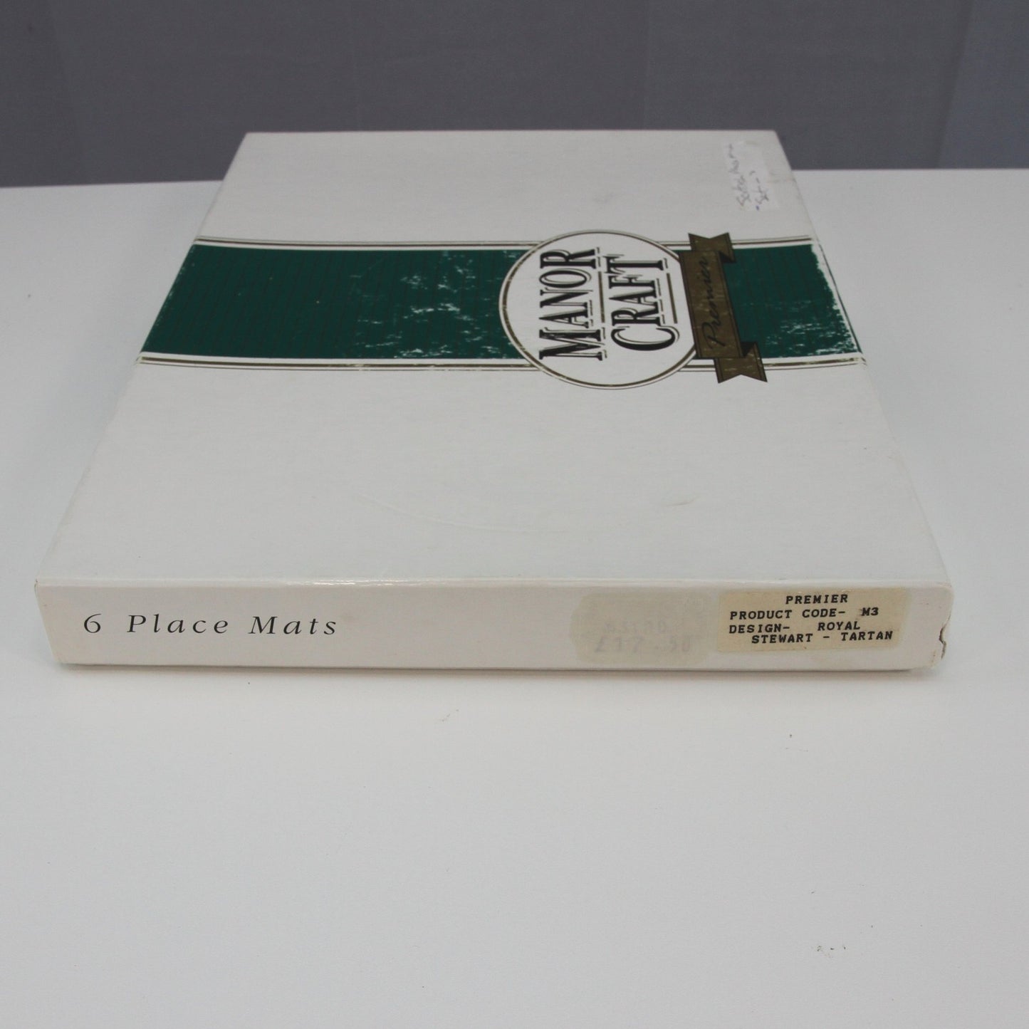 Manor Craft 6 Place Royal Stewart Tartan Plaid Place Mats Vinyl Tops Cork Backs
