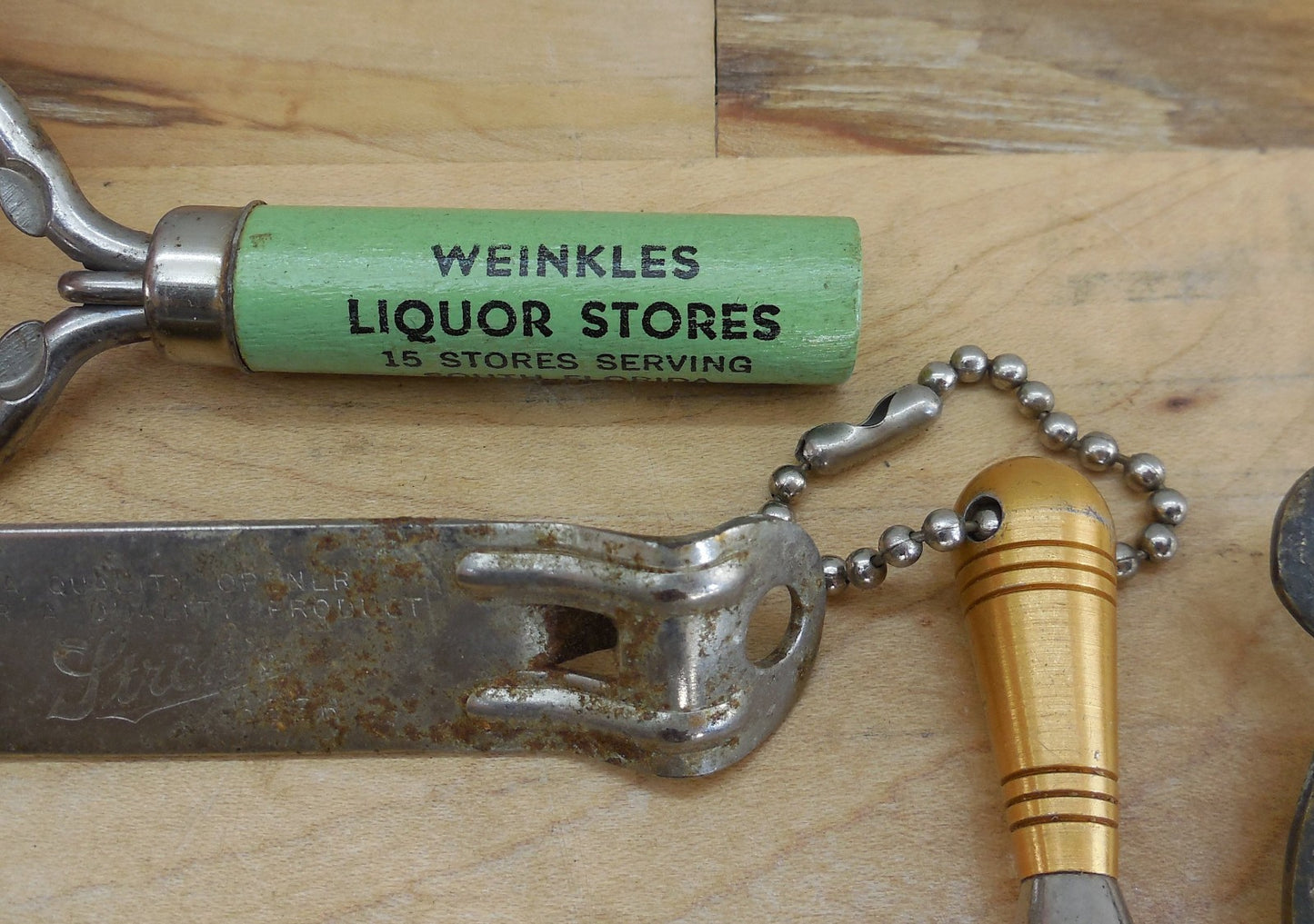 Misc. Lot Can Bottle Openers Beer Sterling Early Times Schmidts Falstaff Lucky