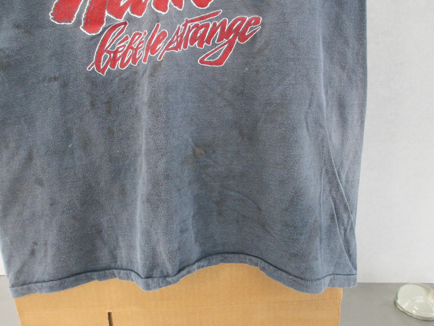 Vintage "Roadie" Tee Shirt Heart Bebe La Strange Mens Large