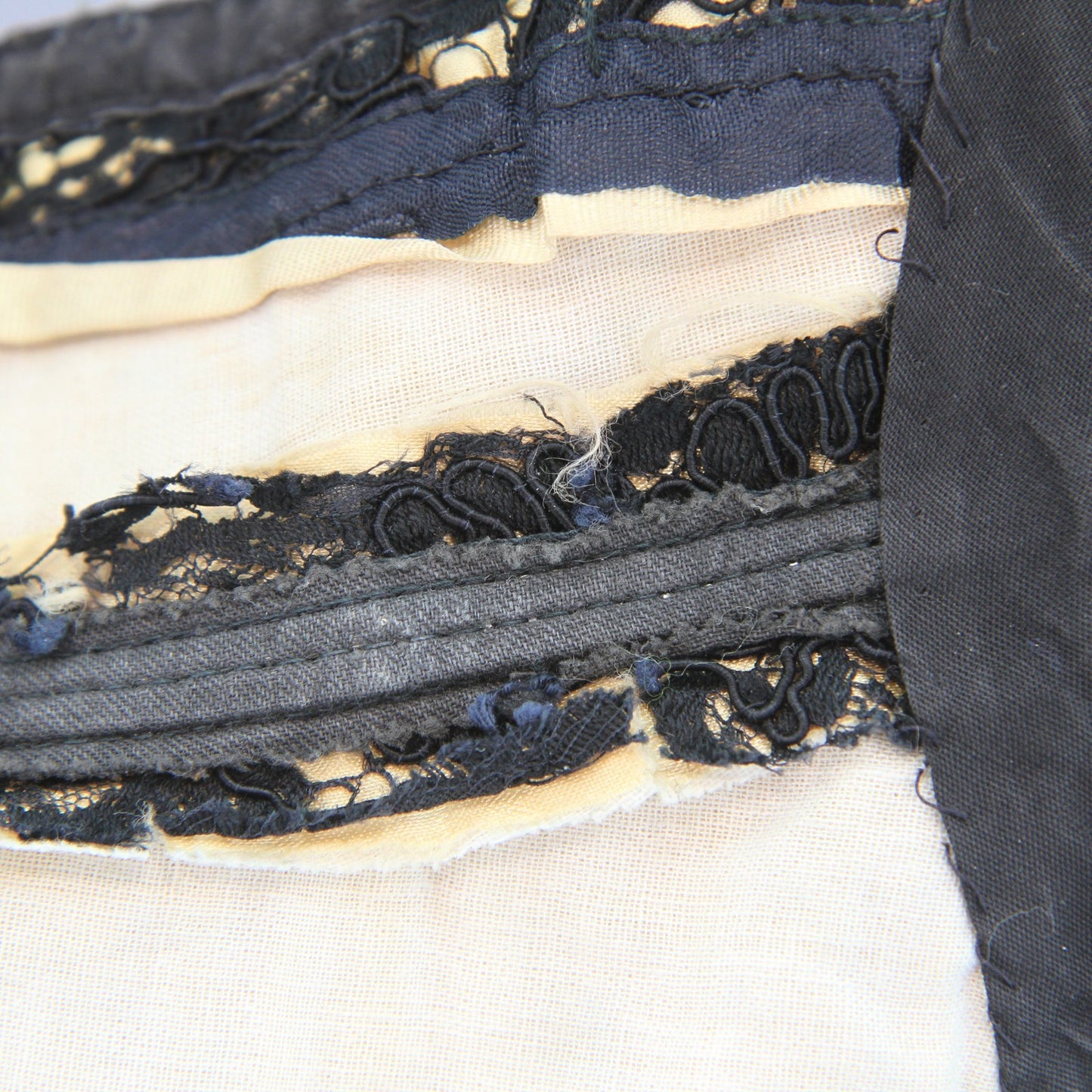Vintage Mid Century Black Lace Satin Circus Performer Bustier