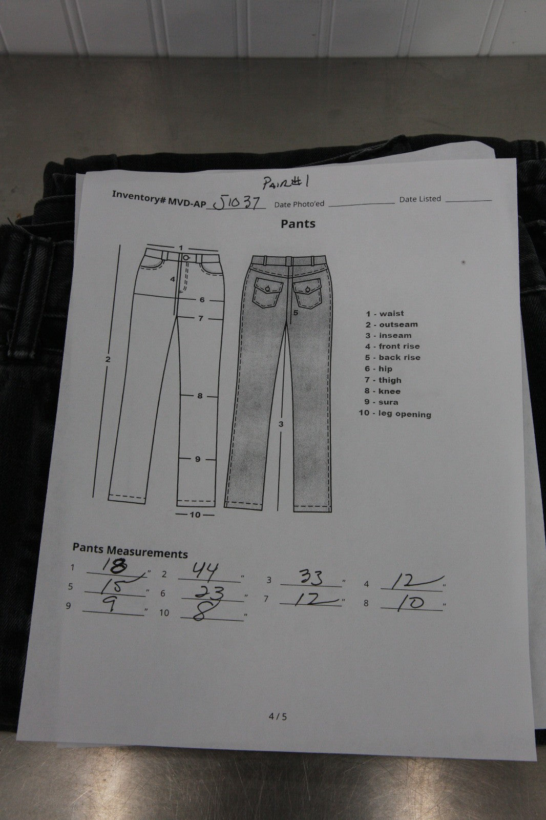 Levi Mens Black Jeans 38 X 34 Two Pair