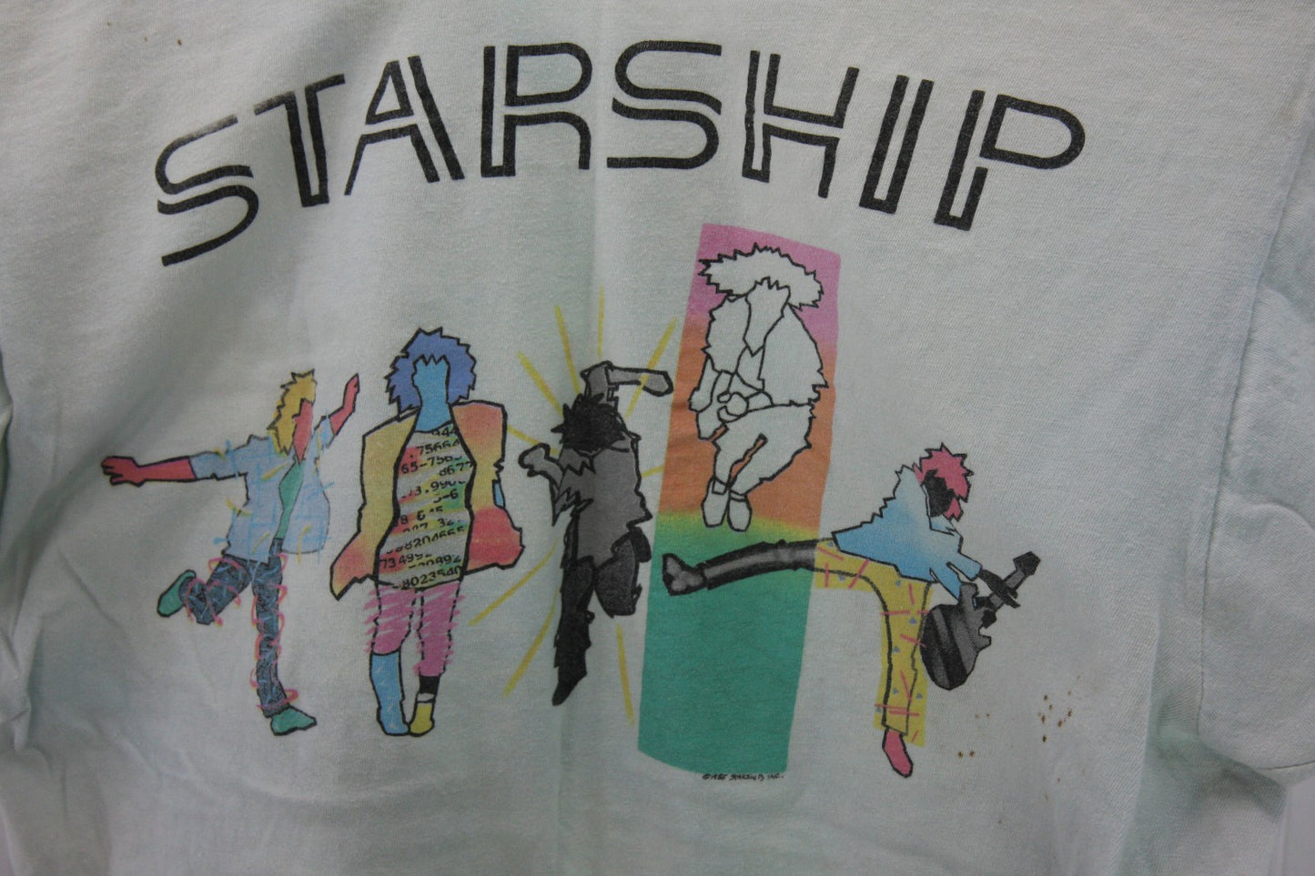 Vintage "Roadie" Starship 1985 Tour Tee Shirt, Large