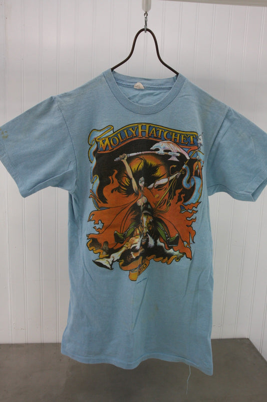 Vintage "Roadie" Molly Hatchet 1980 Great Southern Tee Shirt Large