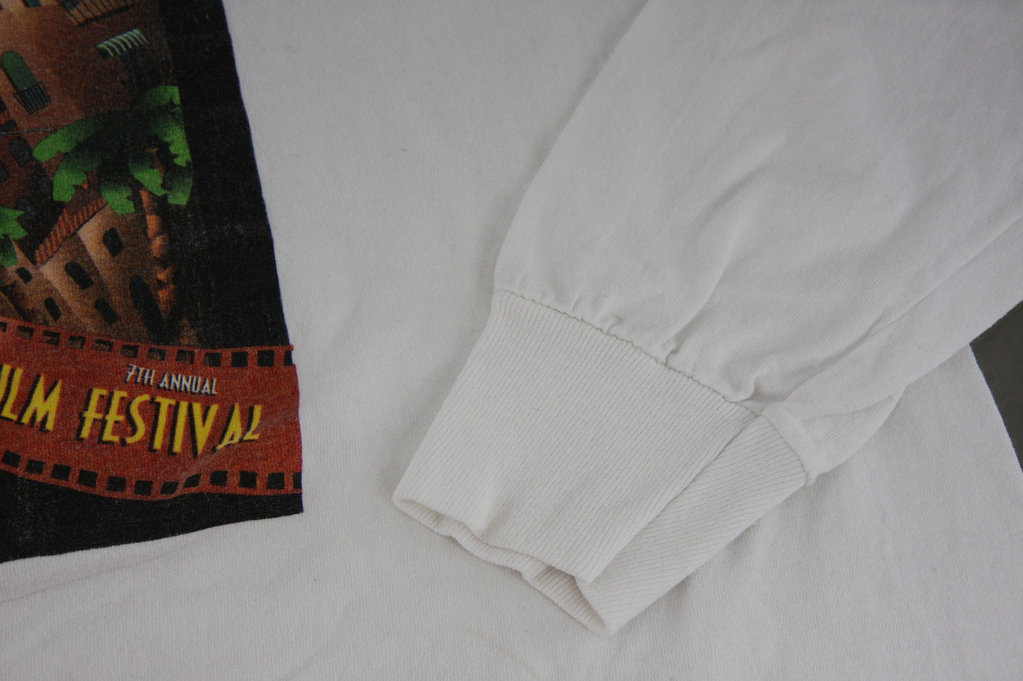 Pair Vintage Long Sleeve Tee Shirts Sarasota French Film Festival XL