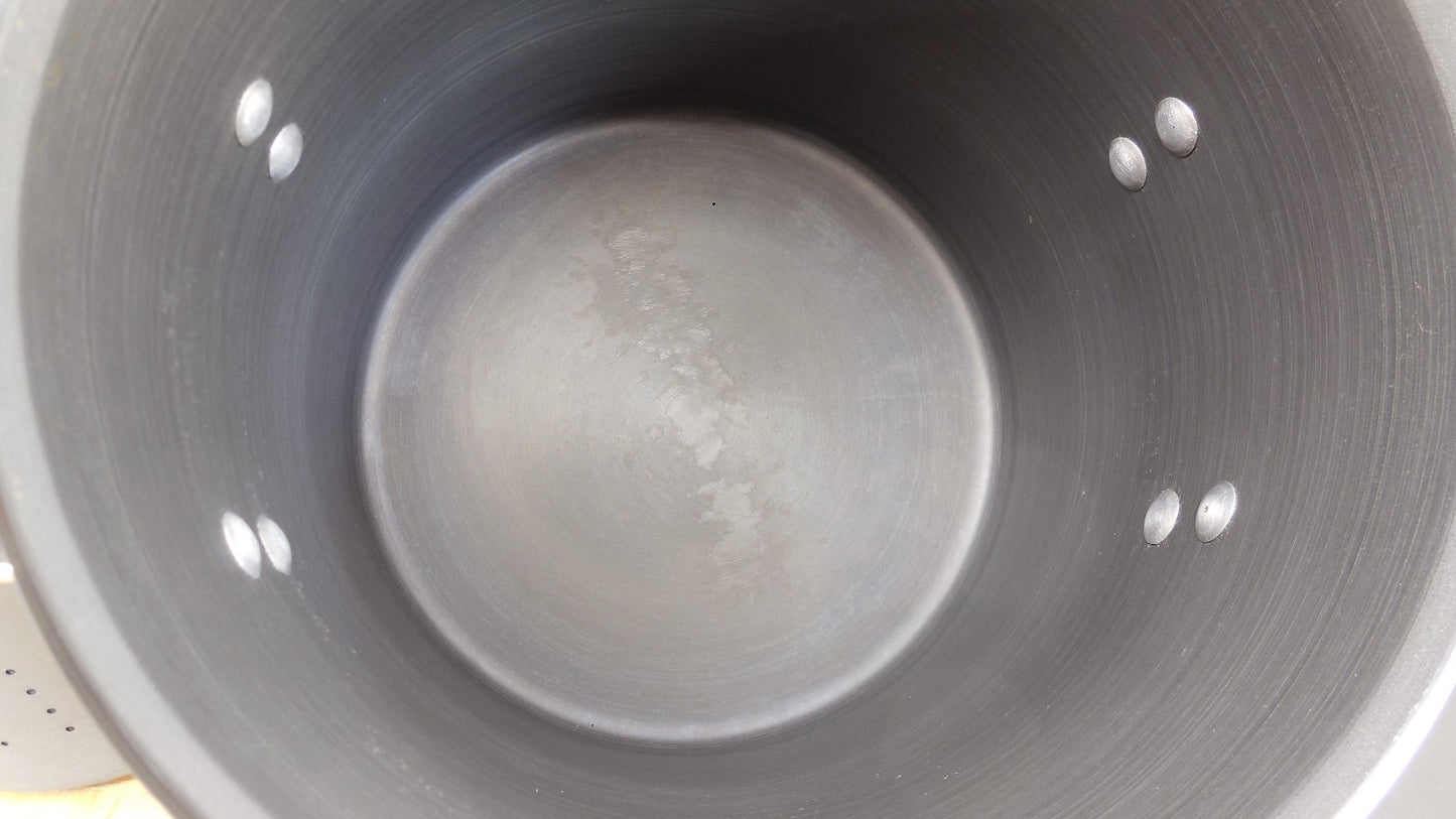 Calphalon Toledo Ohio Commercial Cookware 12 Quart Qt Stock Pot & Steamer Insert