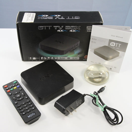 MXQ OTT TV Box 4x CPU GPU Android KitKat Internet TV Box With Remote