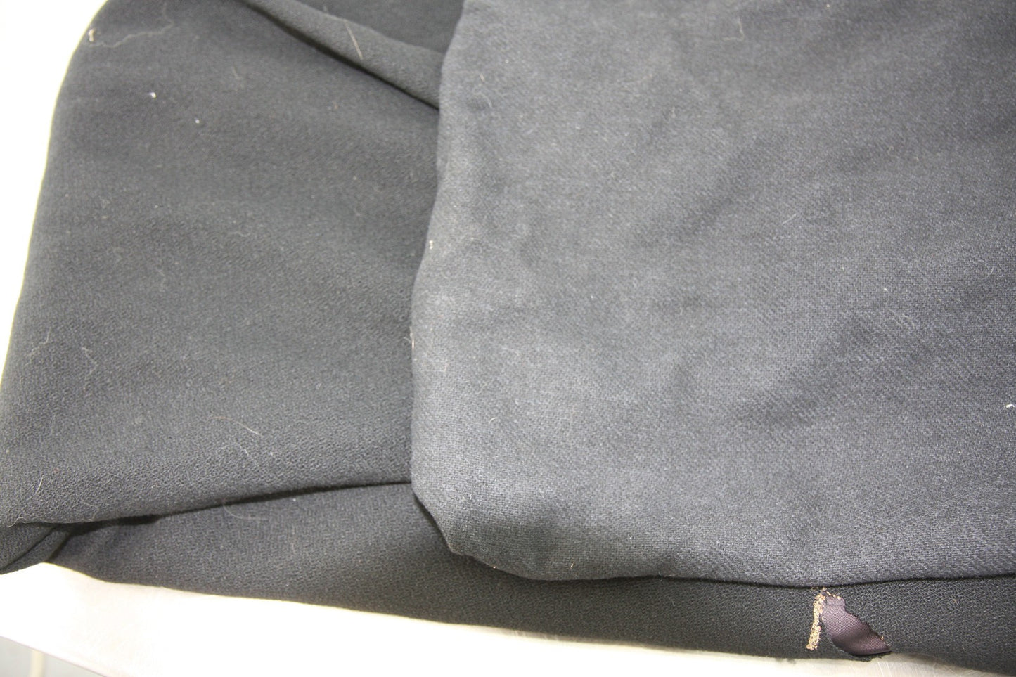 Vintage Hand Sewn Black Wool Cloak Satin Lined Theatre Stage Costume