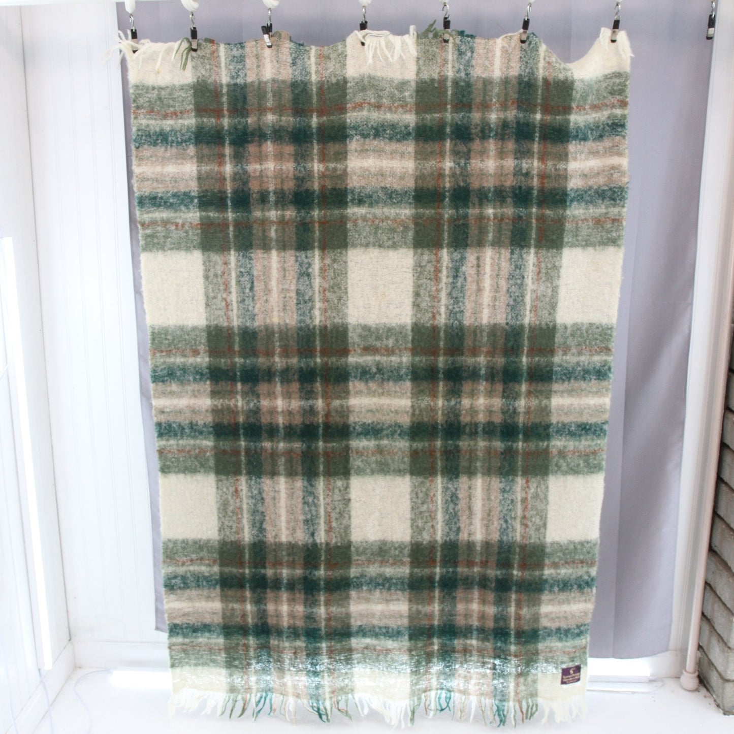 Spean Bridge Woollen Mills Wool Blend Throw Afghan 47"W X 64"L