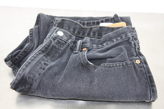 Levi Jeans Mens Black 550 38x34