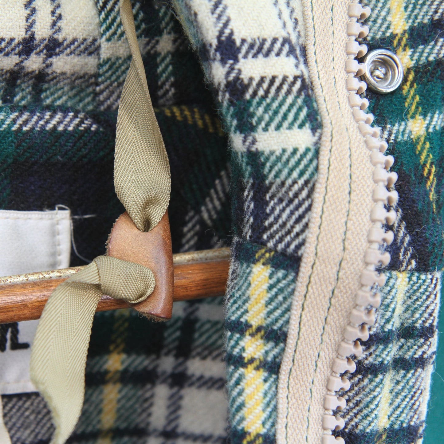 Vintage Woolrich Spruce Barn Chore Jacket 6107 Medium Hooded Zipper Snaps