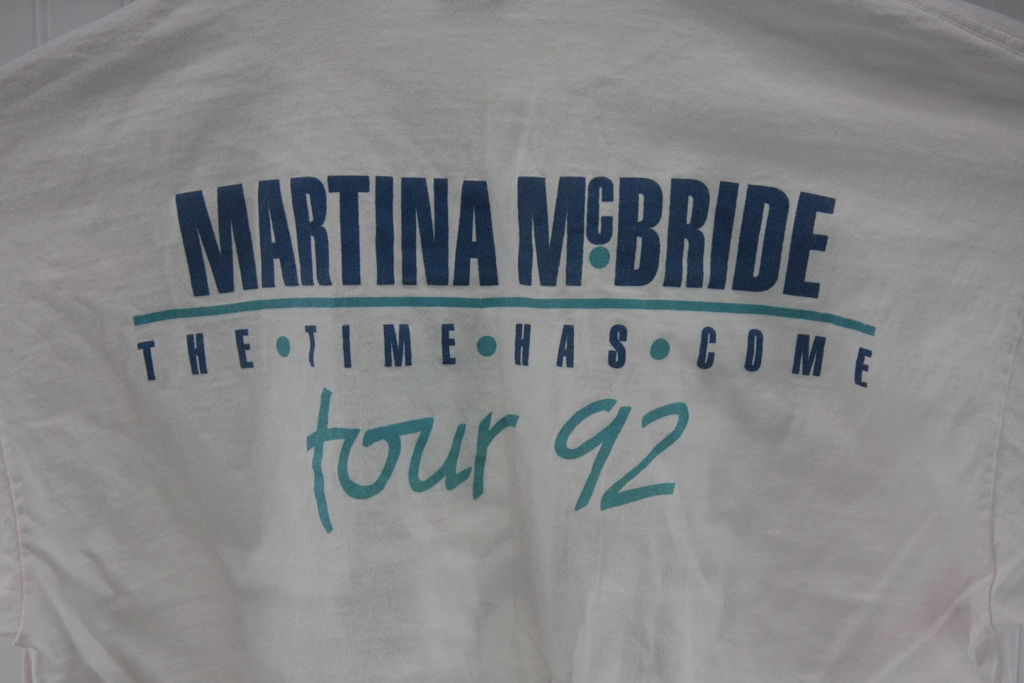Vintage "Roadie" Martina McBride Time Has Come Tour 1992 Tee Shirt