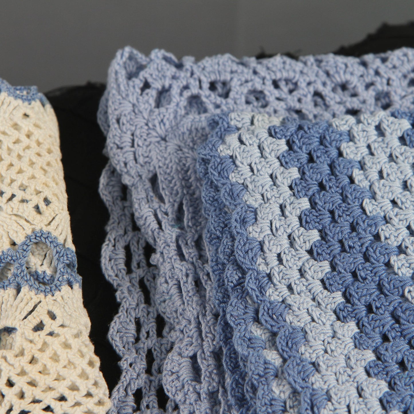 Colorful Collection of Eleven Crochet Pieces for Resale Crafts