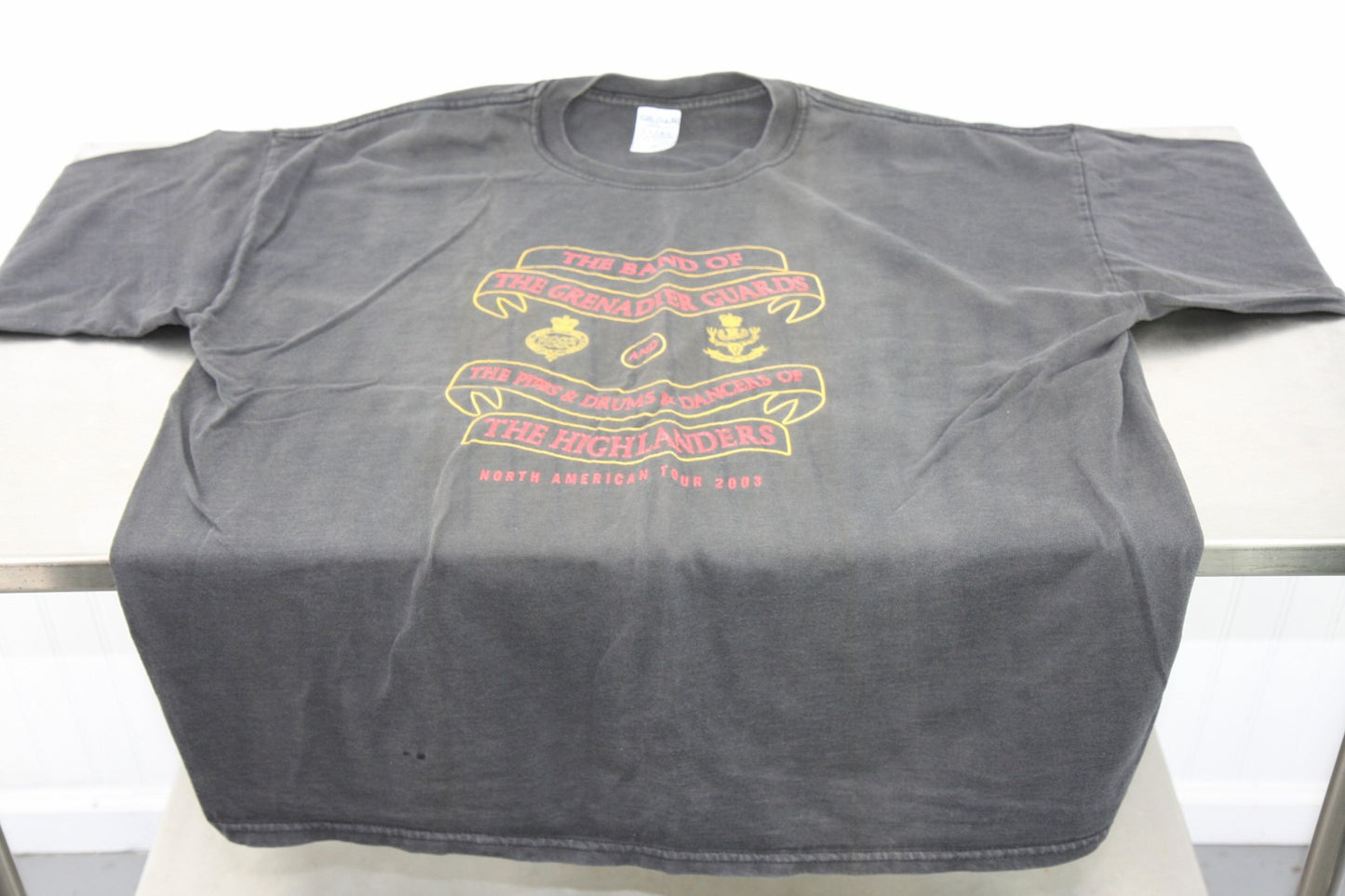 Vintage Tee Shirt Band of Grenadier Guards Pipe & Drums & Dancers 2003 Tour 2XL