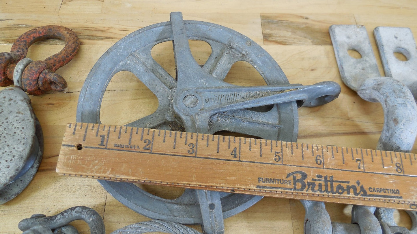 Estate Lot Galvanized Shackles Pulleys Stays Etc.