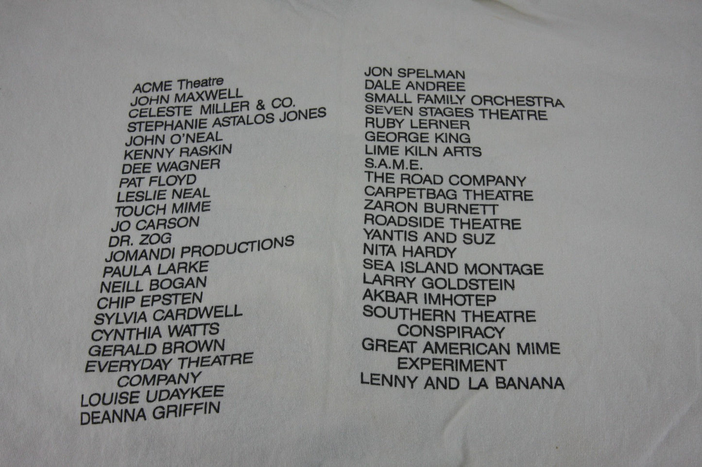 Vintage Tee Alternate Roots 10th Anniversary Performance Festival 1987 Atlanta