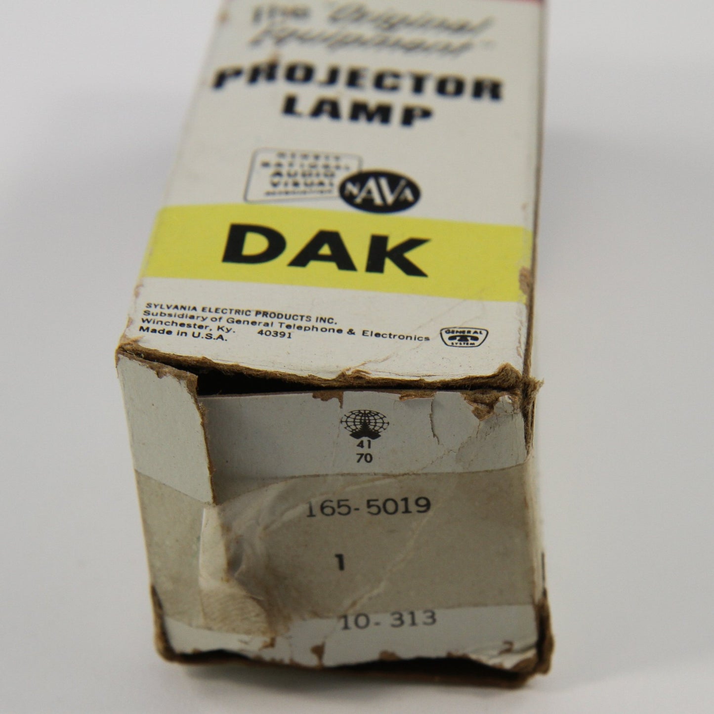 Vintage Sylvania DAK Blue Top & Kondo CLS Projector Lamps