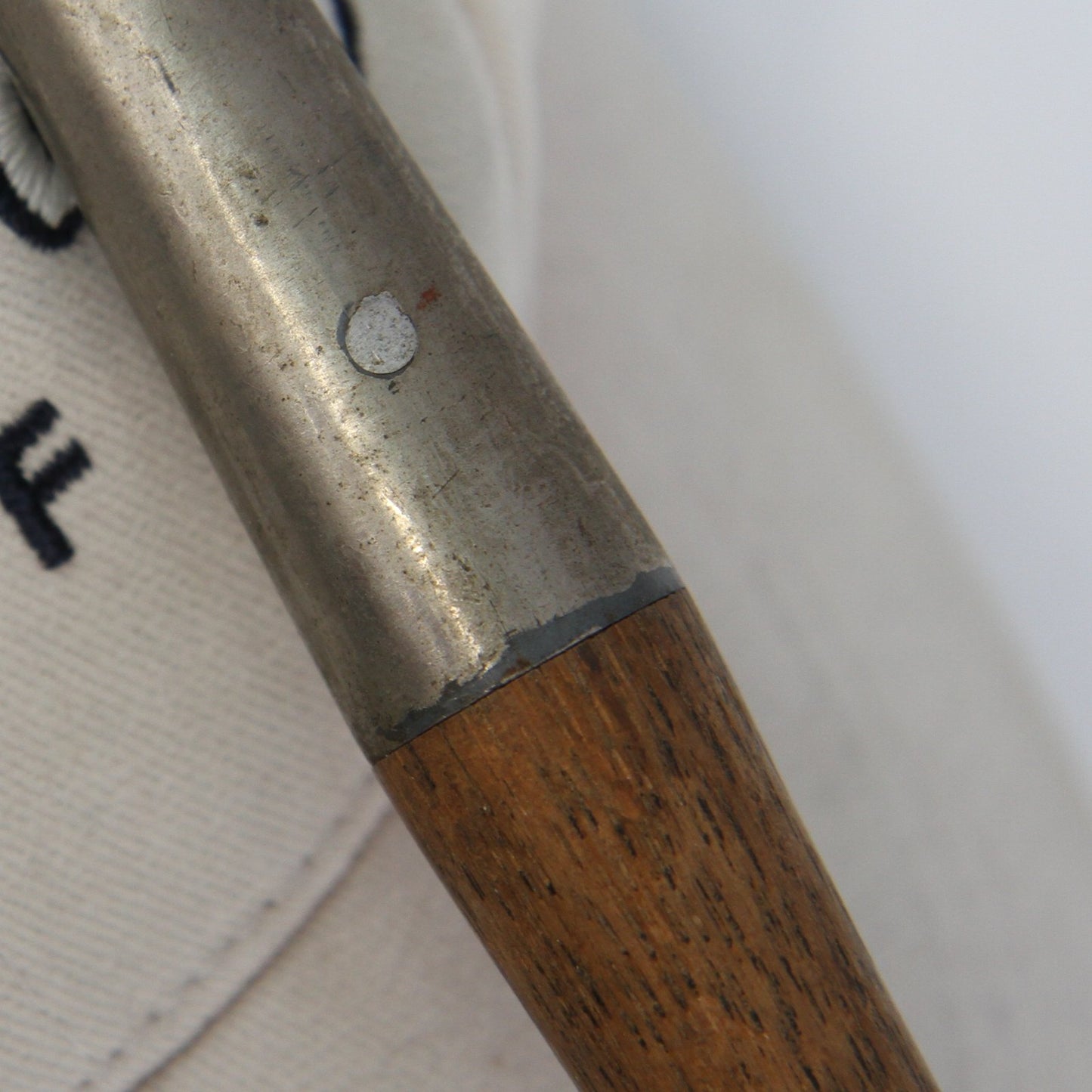 Vintage Champion Chrome Plated Hickory Shaft Leather Grip No 10 Putter