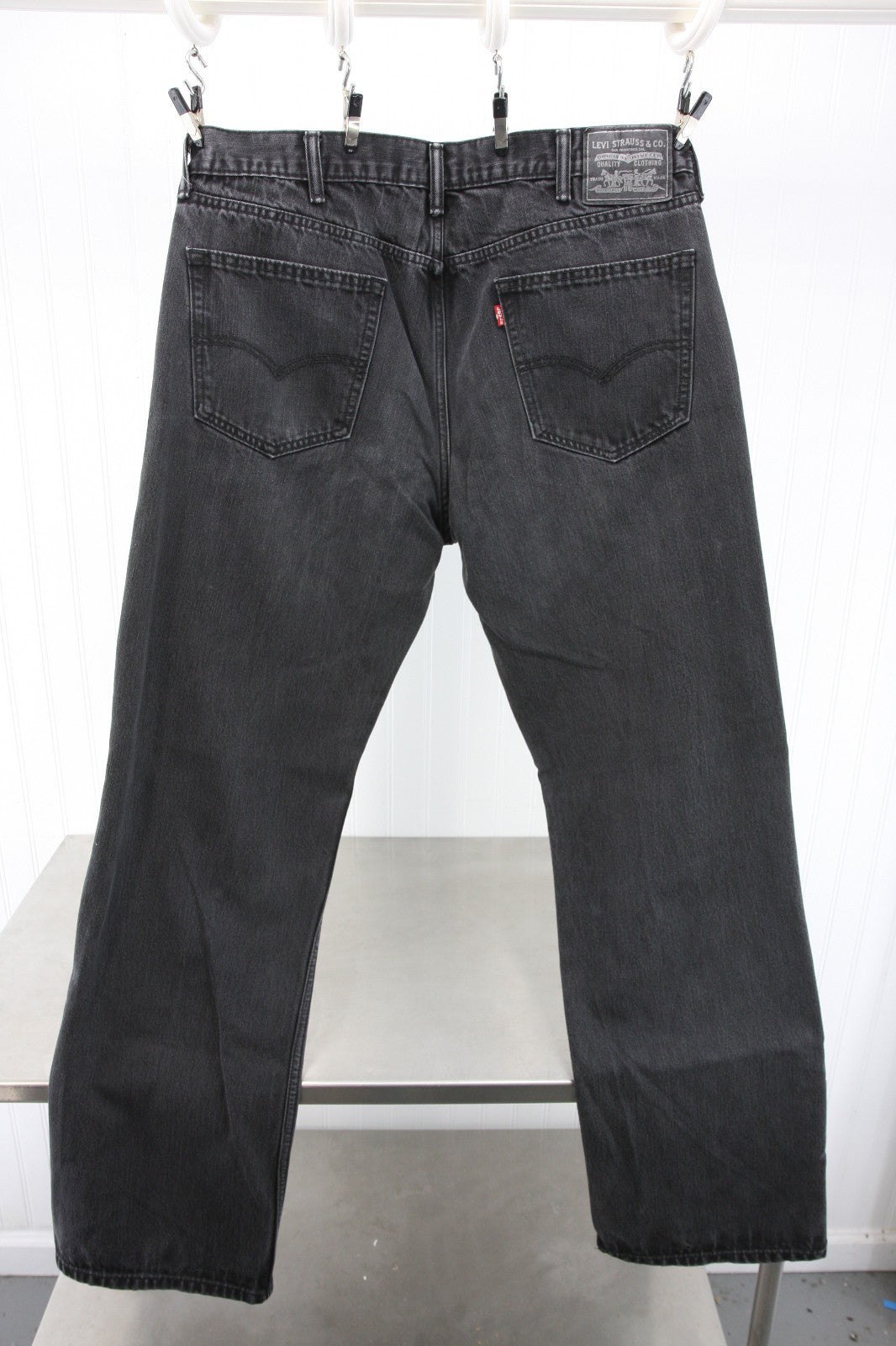 Levi Mens Black Jeans 38 X 34 Two Pair