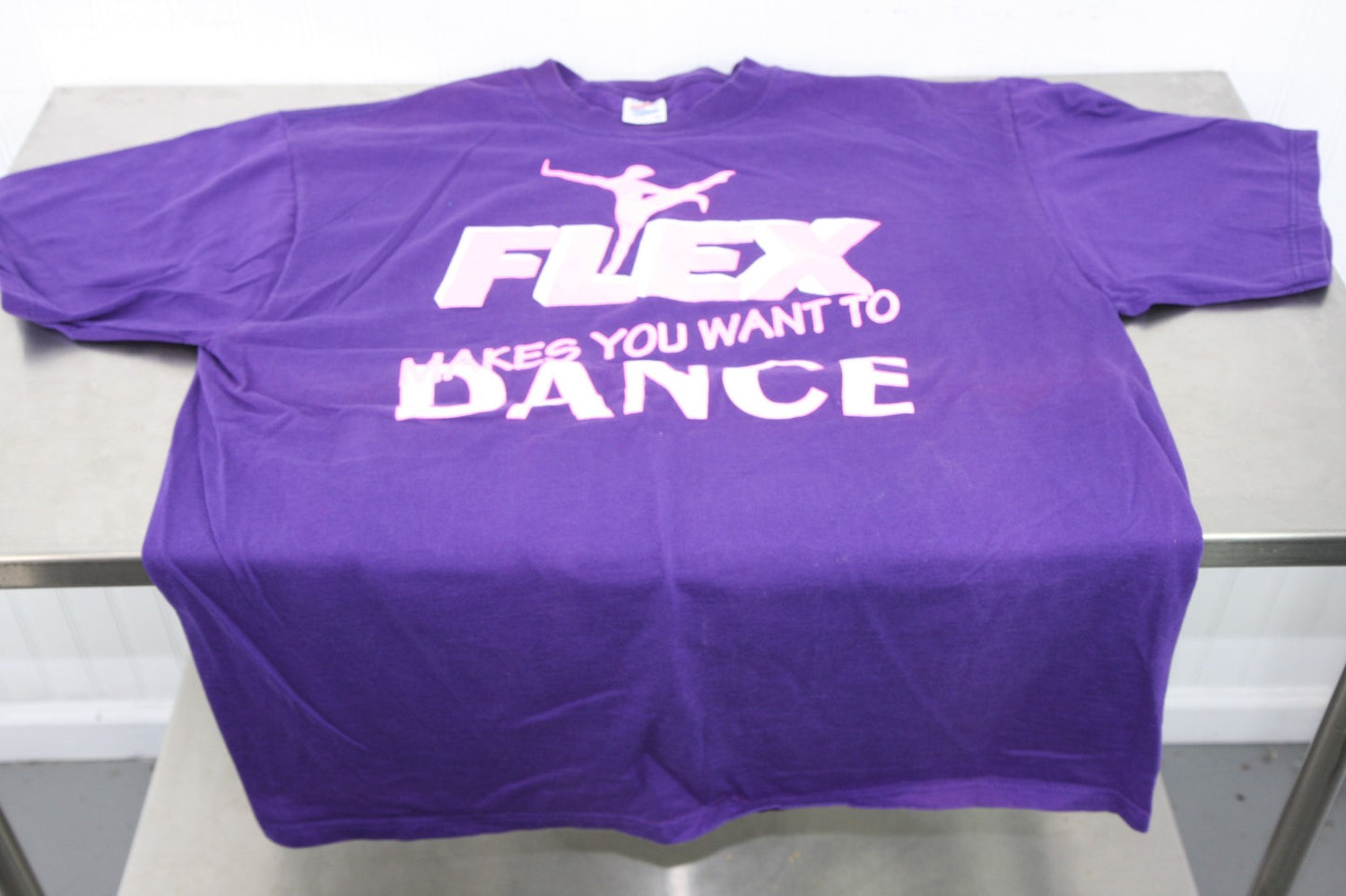 Vintage Flex "Makes You Want To Dance" Tee Shirt XL Likely 1990s