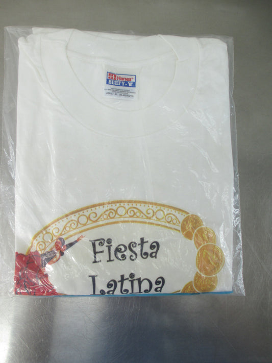 Vintage Tee Shirt Hanes Beefy XL 46-48 Fiesta Latina 1999