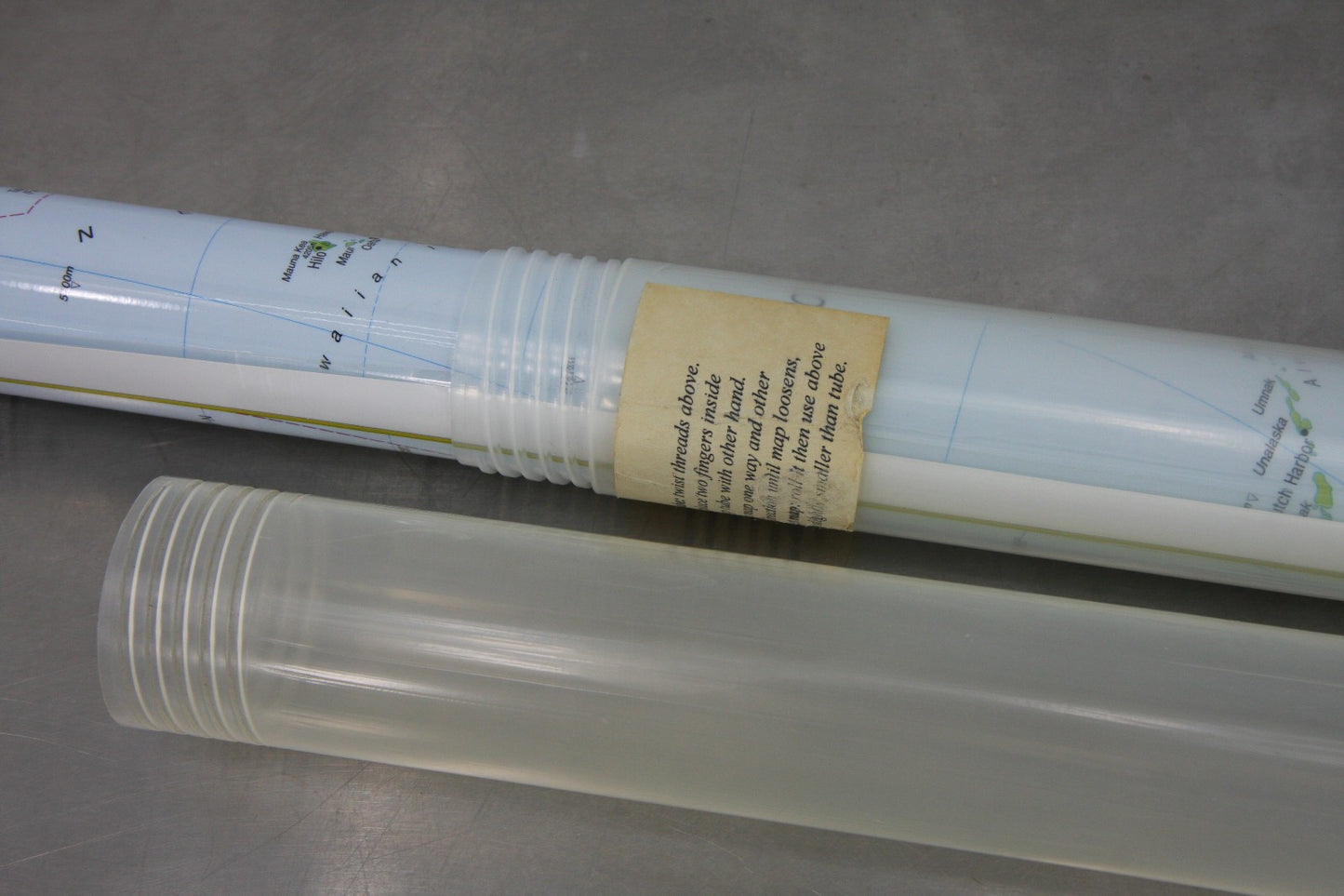ODT Inc 2001 See Through Maps What's Up? South! World Map Laminated Map In Tube