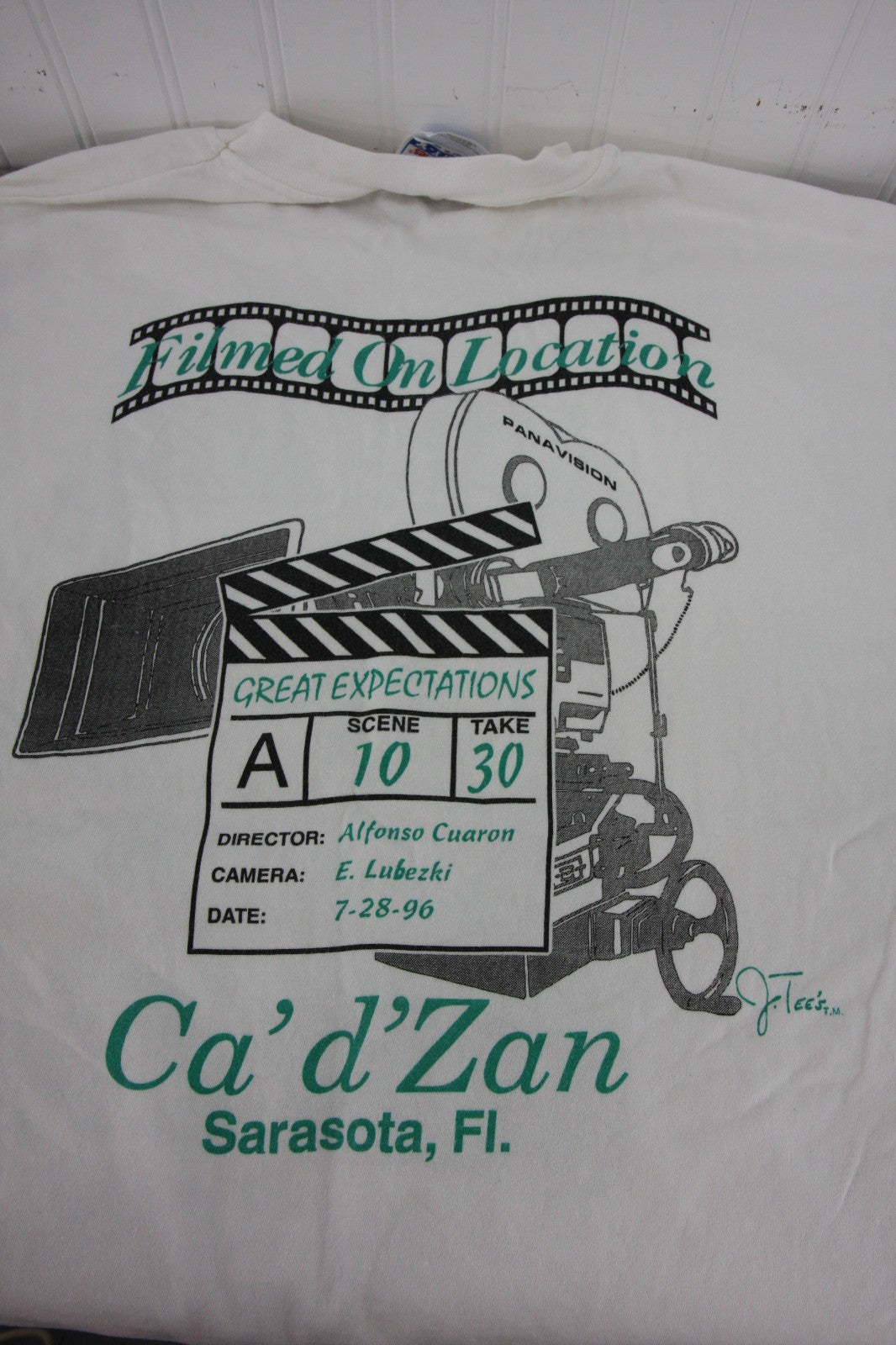 Vintage Tee Shirt Great Expectations Movie Scene 10 Take 30 Ca'd'Zan Sarasota FL