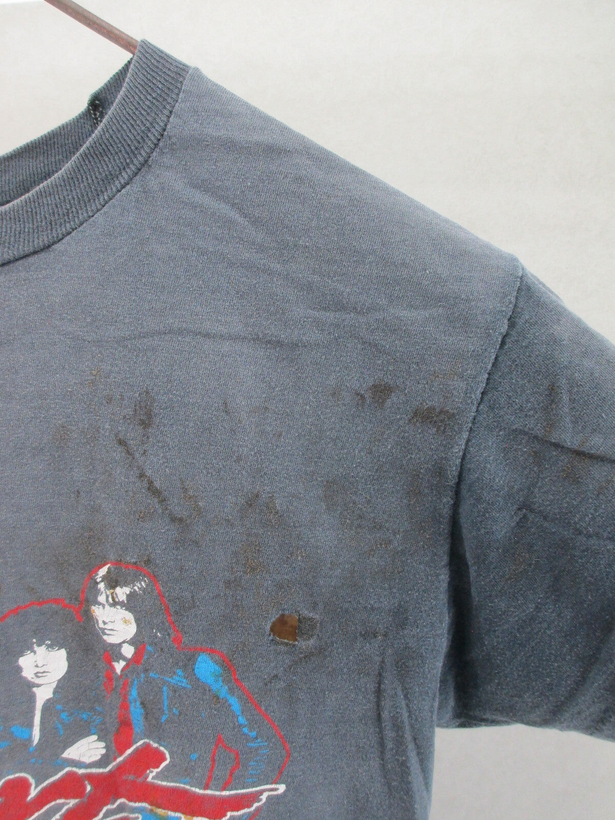 Vintage "Roadie" Tee Shirt Heart Bebe La Strange Mens Large
