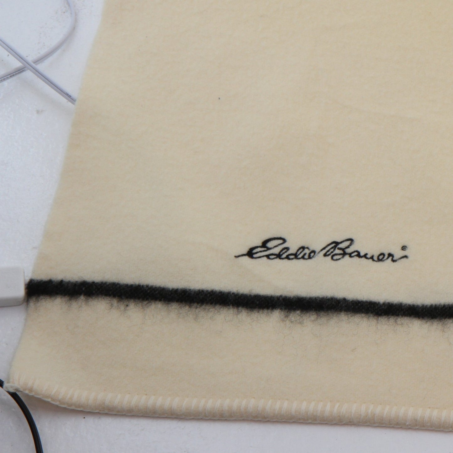 Vintage Eddie Bauer Early's Of Whitney Merino Wool Blanket England 70"W X 88"L