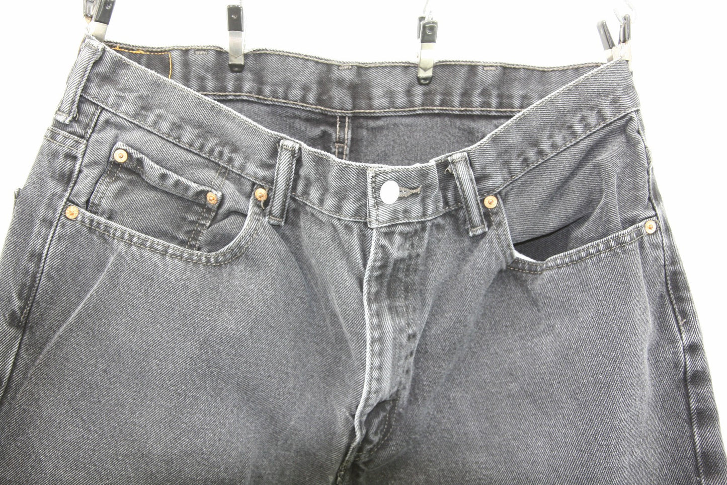 Levi Jeans Mens Black 550 38x34