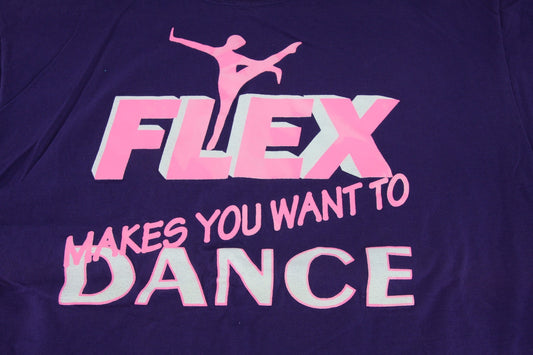 Vintage Flex "Makes You Want To Dance" Tee Shirt XL Likely 1990s