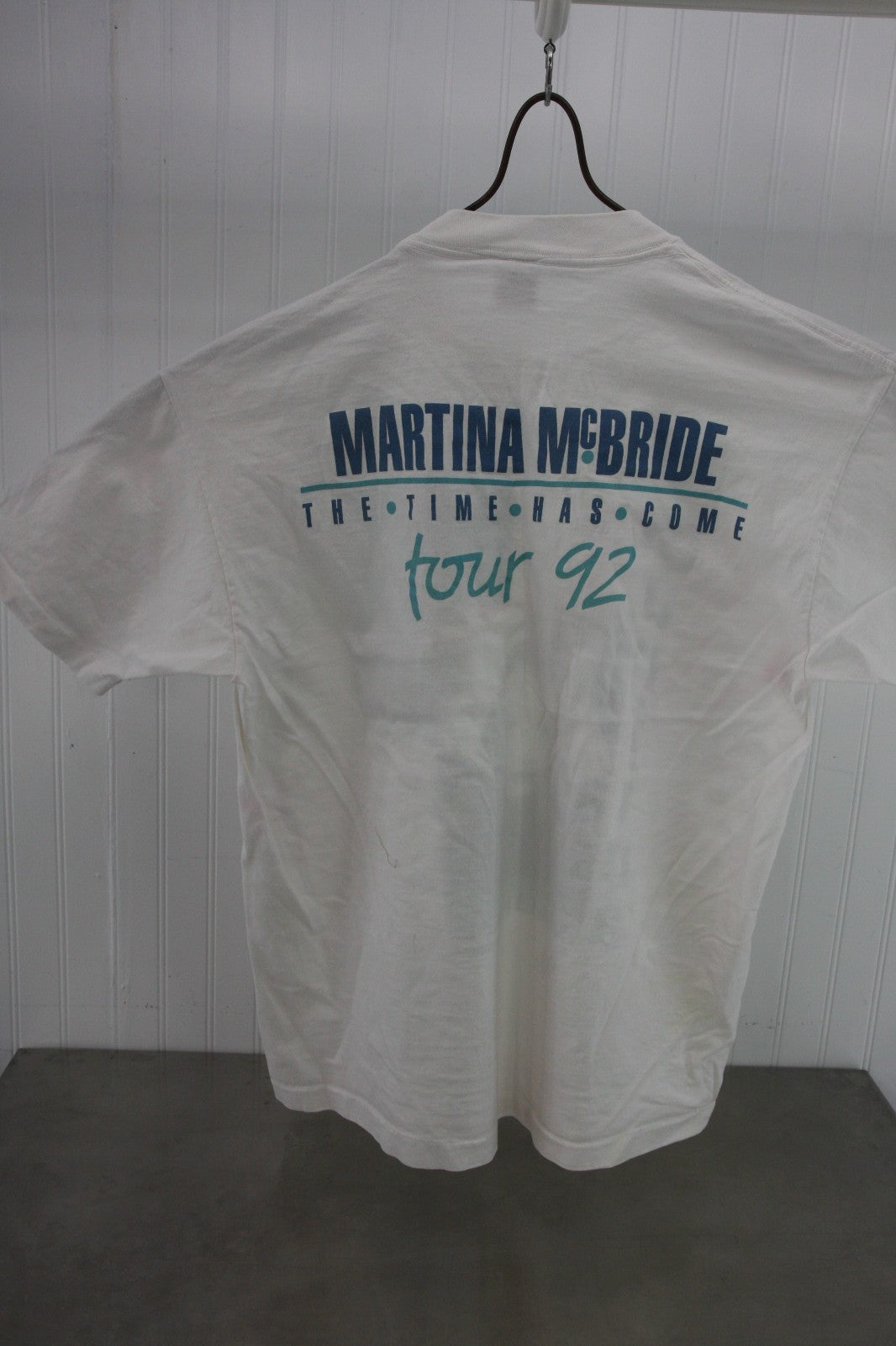 Vintage "Roadie" Martina McBride Time Has Come Tour 1992 Tee Shirt